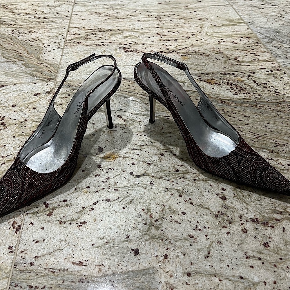 Dolce & Gabbana sling back heels